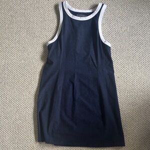 Beyond Yoga Navy and White Mini Dress